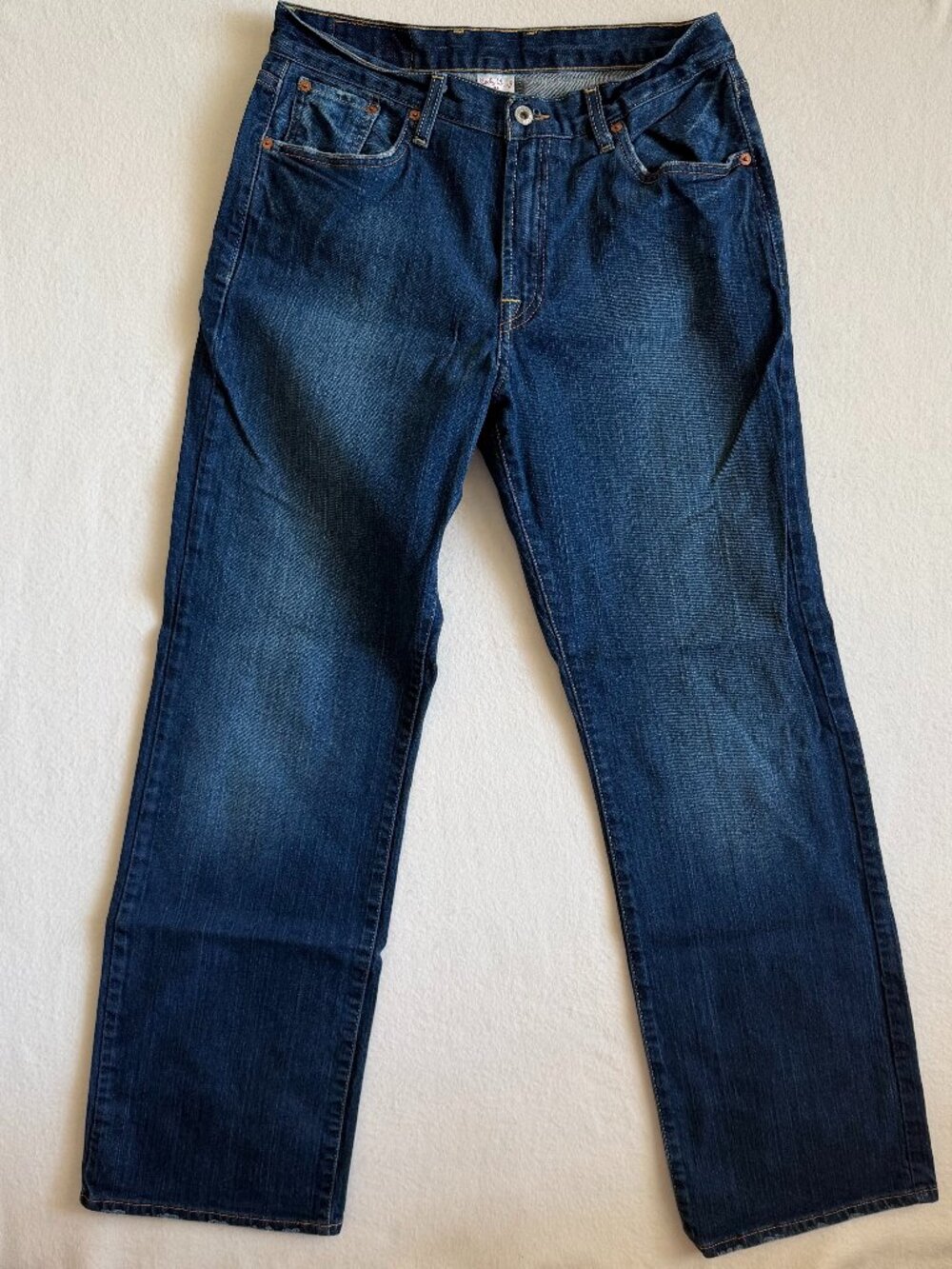 Lucky Brand Jeans Mens 32 Blue Straight Leg Dungarees Denim 32x31 Casual